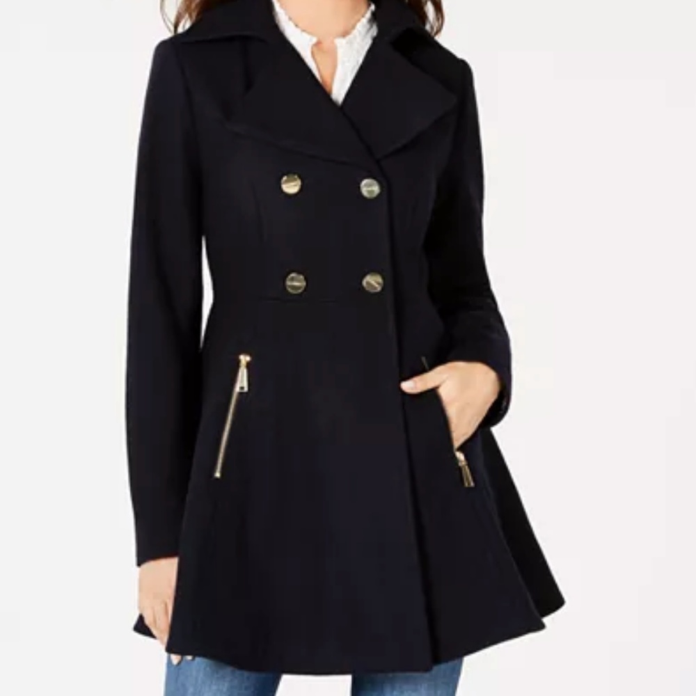 Black Peplum Coat